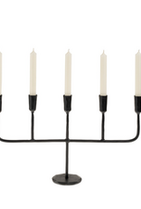 Indaba Trading Luna Candelabra Black