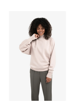 YAYA Sweatshirt with High Ribbed Collar and Extended Cuffs by YAYA