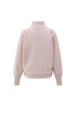 YAYA Sweatshirt with High Ribbed Collar and Extended Cuffs by YAYA
