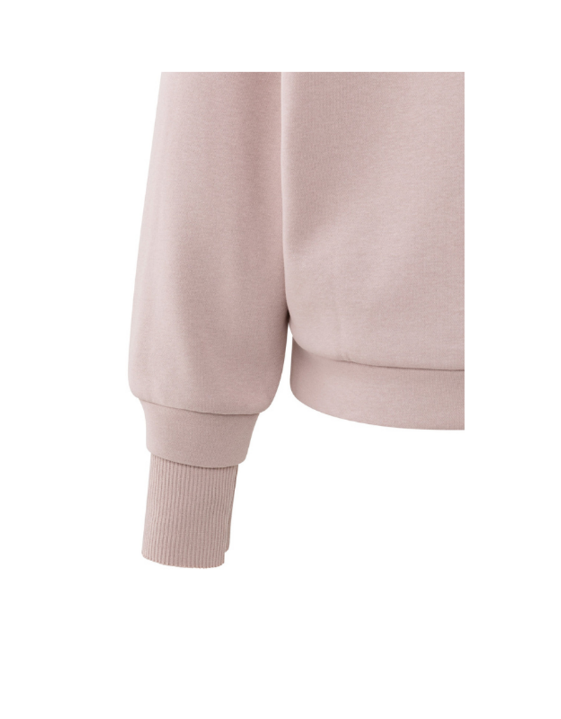 YAYA Sweatshirt with High Ribbed Collar and Extended Cuffs by YAYA