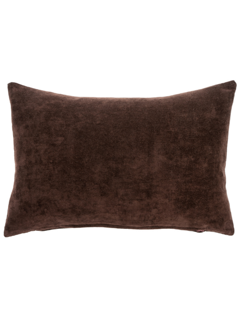 Indaba Trading Sangria Vera Velvet Pillow 16"x24"