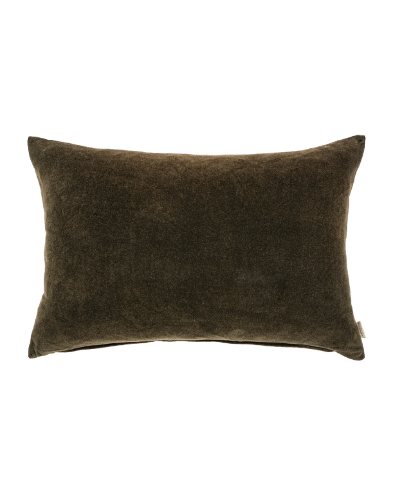 Indaba Trading Midnight Green Vera Velvet Pillow 16"x24"