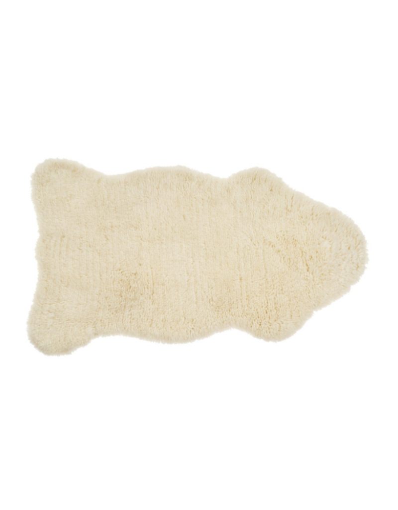 Indaba Trading Cotswold Woolen Berber Rug Ivory