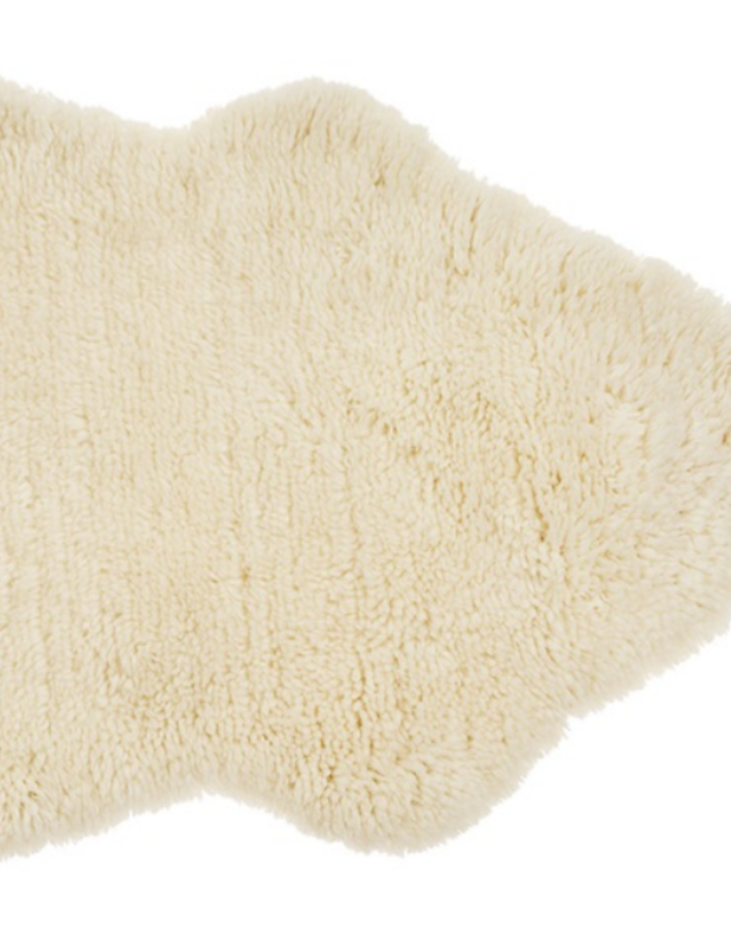 Indaba Trading Cotswold Woolen Berber Rug Ivory