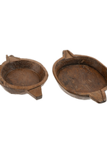 Indaba Trading Found Vintage Wooden Parat Bowl