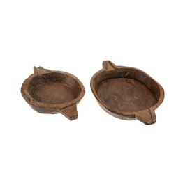 Indaba Trading Found Vintage Wooden Parat Bowl