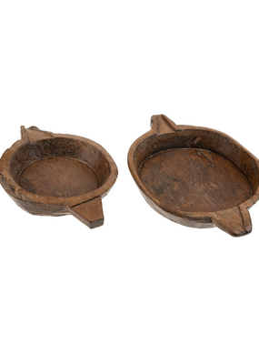 Indaba Trading Found Vintage Wooden Parat Bowl