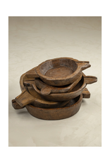 Indaba Trading Found Vintage Wooden Parat Bowl