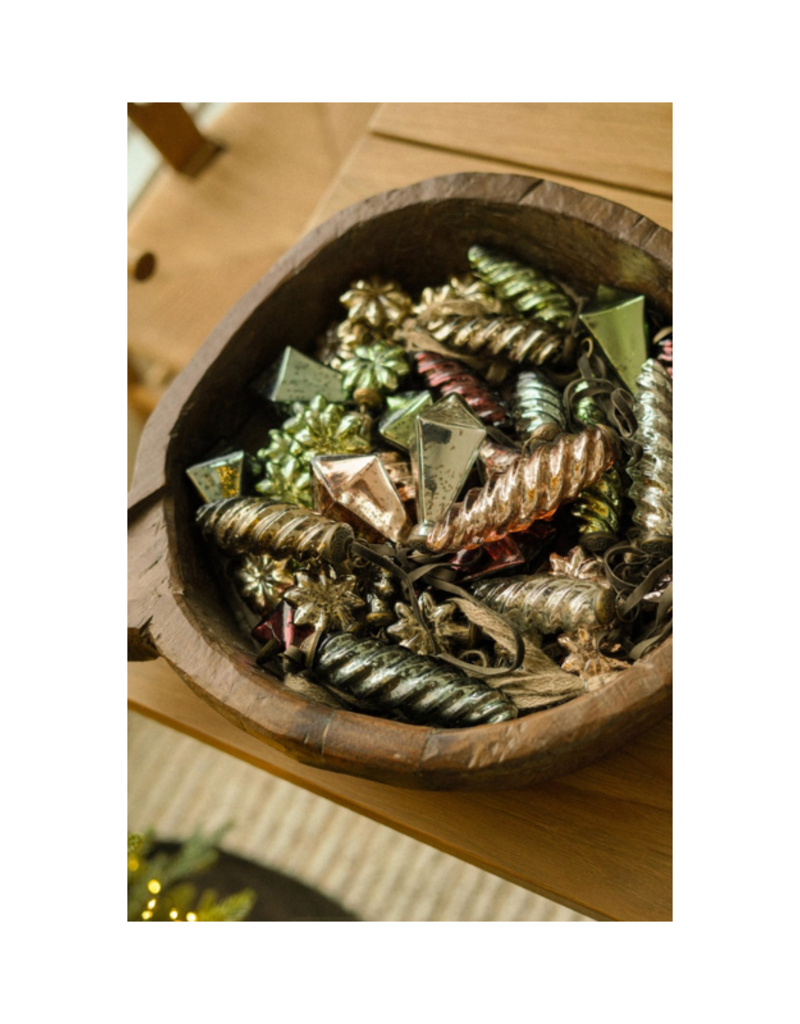 Indaba Trading Found Vintage Wooden Parat Bowl