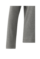 YAYA Heavyweight Jersey Turtleneck in Dark Taupe Grey Melange by YAYA