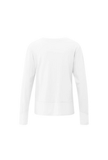 YAYA Longsleeve Top with Woven Hem and Cuff Details by YAYA