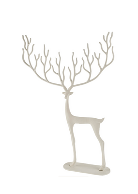 Indaba Trading Sculpted Reindeer in Ivory