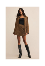 Z Supply Ciera Faux Suede Mini Skirt in Coconut by Z Supply