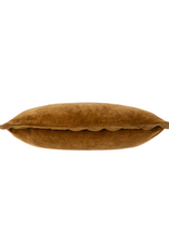 Indaba Trading Bronze Velvet Scallop Pillow 12"x12"