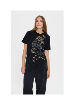 Saint Tropez Nilda T-Shirt in Black by Saint Tropez