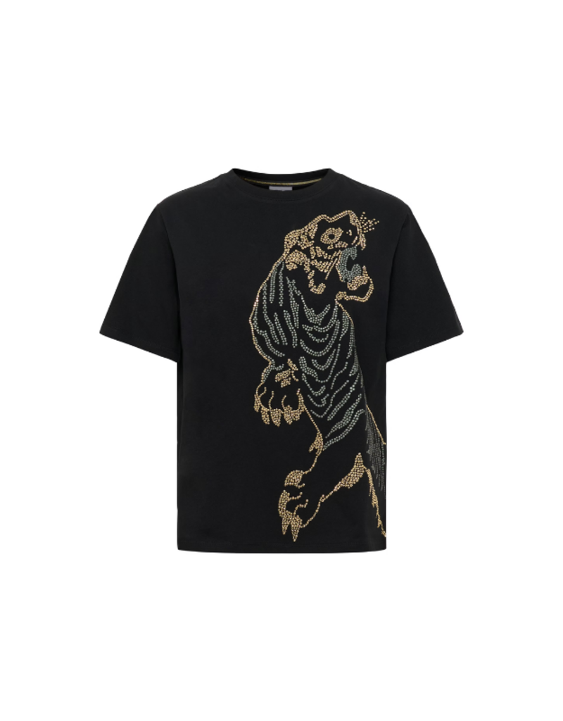 Saint Tropez Nilda T-Shirt in Black by Saint Tropez