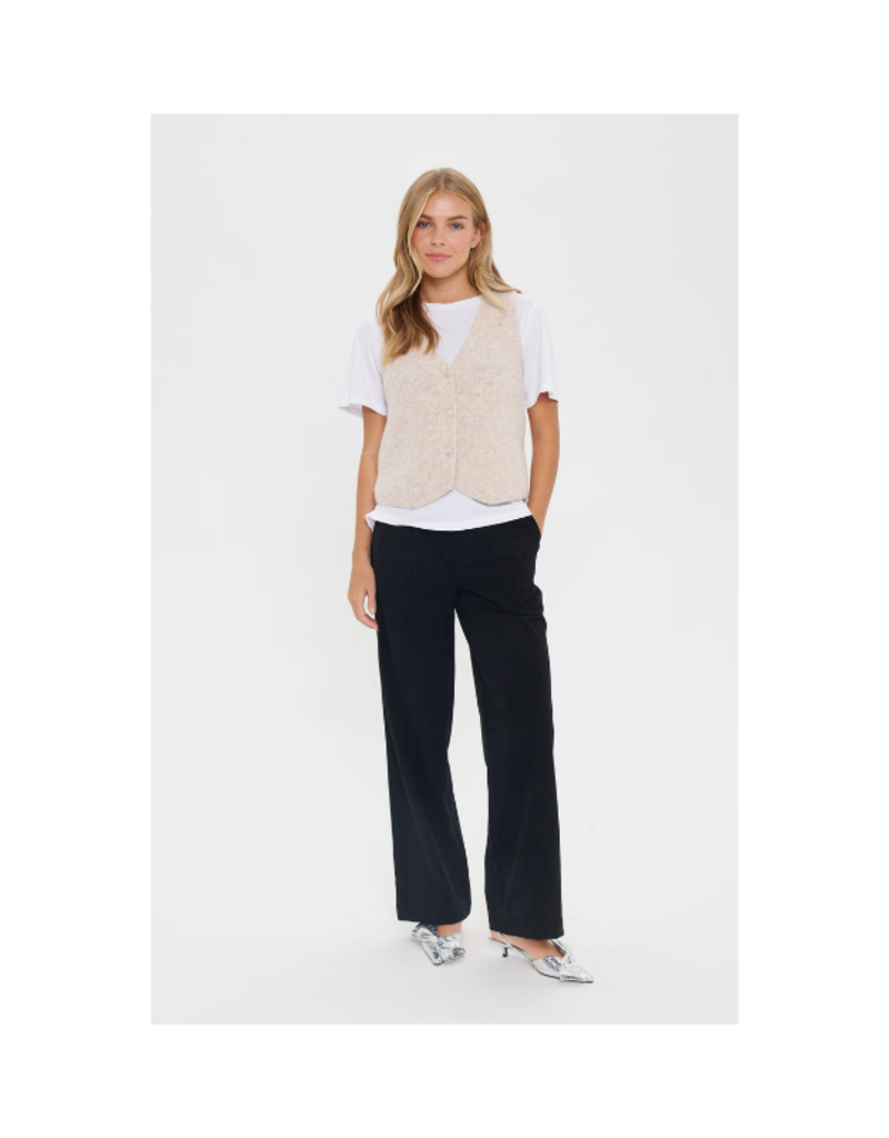 Saint Tropez Xenya Vest in Crystal Grey Melange by Saint Tropez