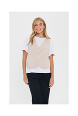 Saint Tropez Xenya Vest in Crystal Grey Melange by Saint Tropez