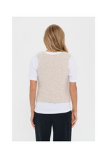 Saint Tropez Xenya Vest in Crystal Grey Melange by Saint Tropez