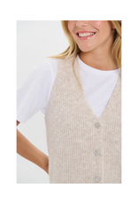 Saint Tropez Xenya Vest in Crystal Grey Melange by Saint Tropez