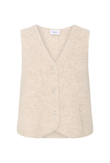 Saint Tropez Xenya Vest in Crystal Grey Melange by Saint Tropez