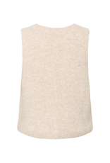 Saint Tropez Xenya Vest in Crystal Grey Melange by Saint Tropez