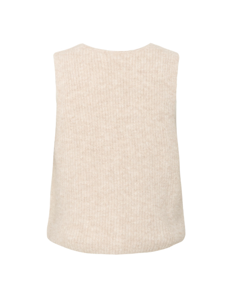 Saint Tropez Xenya Vest in Crystal Grey Melange by Saint Tropez