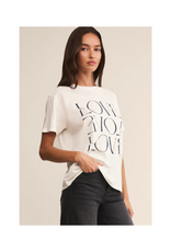 Z Supply Love Boyfriend Tee in Sea Salt by Z Supply