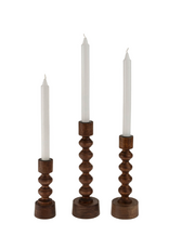 Indaba Trading Woodspun Candle Holder