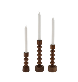 Indaba Trading Woodspun Candle Holder