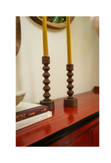 Indaba Trading Woodspun Candle Holder