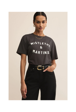 Z Supply Mistletoe Boyfriend Tee in Black Sand by Z Supply