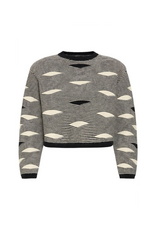 ICHI Bawaves Sweater in Black by ICHI