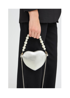 ICHI Betina Bag in Silver by ICHI