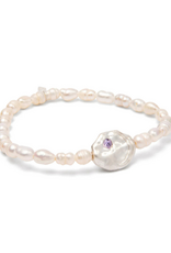 Scout Protection Pearl Affirmation Bracelet in Silver by Scout