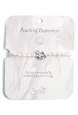 Scout Protection Pearl Affirmation Bracelet in Silver by Scout