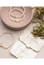 Scout Protection Pearl Affirmation Bracelet in Silver by Scout