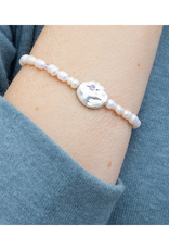 Scout Protection Pearl Affirmation Bracelet in Silver by Scout