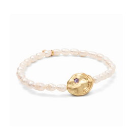 Scout Protection Pearl Affirmation Bracelet in Gold by Scout