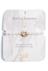 Scout Protection Pearl Affirmation Bracelet in Gold by Scout
