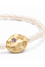 Scout Protection Pearl Affirmation Bracelet in Gold by Scout