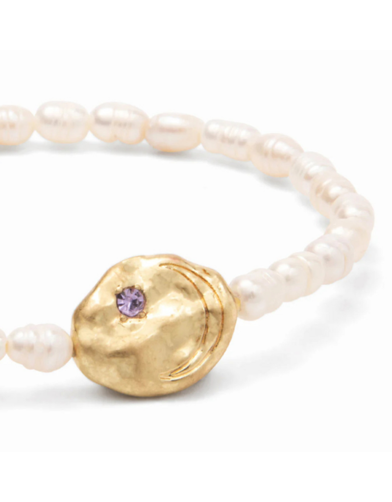Scout Protection Pearl Affirmation Bracelet in Gold by Scout