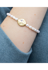 Scout Protection Pearl Affirmation Bracelet in Gold by Scout