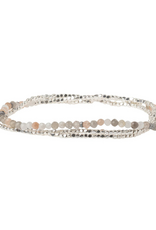 Scout Delicate Stone Wrap Bracelet -  Moonstone/Silver by Scout