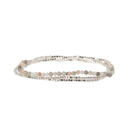 Scout Delicate Stone Wrap Bracelet -  Moonstone/Silver by Scout