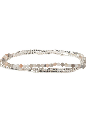 Scout Delicate Stone Wrap Bracelet -  Moonstone/Silver by Scout
