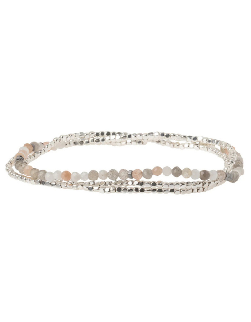 Scout Delicate Stone Wrap Bracelet -  Moonstone/Silver by Scout