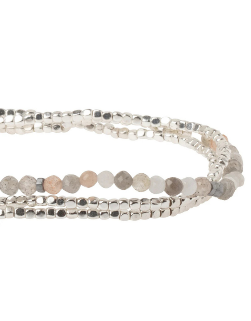 Scout Delicate Stone Wrap Bracelet -  Moonstone/Silver by Scout