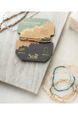 Scout Delicate Stone Wrap Bracelet -  Moonstone/Silver by Scout