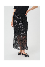 Part Two Vivika Skirt in Black Sequins by Part Two